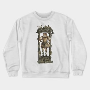 Banjo Cat with Frame Crewneck Sweatshirt